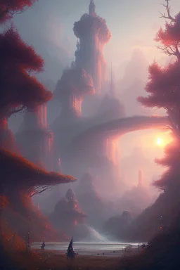 Fantasy landscape as greg rutkowski style