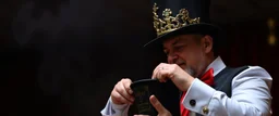 magician pulls a queen out of the hat