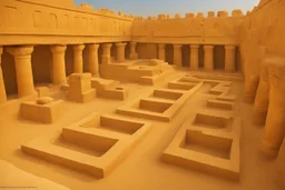 Tombs of kings of ancient civilization, many golden objects. pomp A huge splendor is the ancient Tomb of Kings in the depths of the earthTemple of the goddess Venus, where Amazon women guard the magnificent huge hall, some armed.