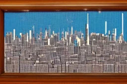 pixel art paris skyline