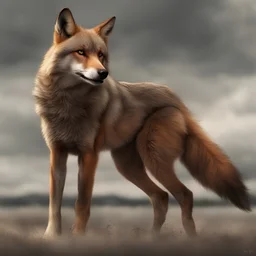 Do a millitary version of the mix of a wolf and a fox