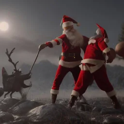 great battle santas against elves