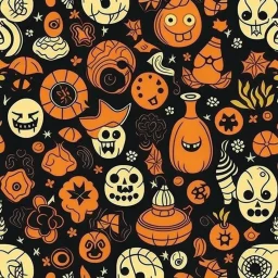 Halloween seamless pattern