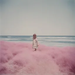 Sunny day, autochrome, little girl