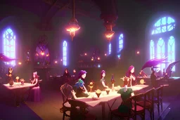 Magical fantasy fairy cafe