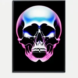 cyberpunk style ink ball skull picture in detailed frame, big black eyes, unreal engine 5, 8k resolution, photorealistic, ultra detailed, frame extreme accurate