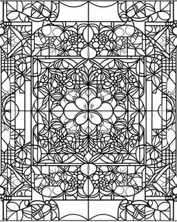 no black,simple Mosaic simple Coloring Pages, no black color,, easy to color