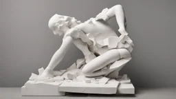 broken marble sculpture