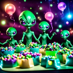 Alien invasion with party favors