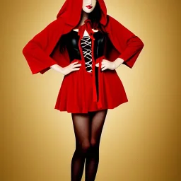 sultry, big buxomed red riding hood