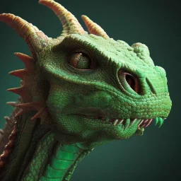 green dragon, dragon portrait, portrair, dragon head, dragon face, big eyes, smile, dragon with fathers, happy, 8k resolution, high-quality, fine-detail, fantasy, incredibly detailed, ultra high resolution, 8k, complex 3d render, cinema 4d