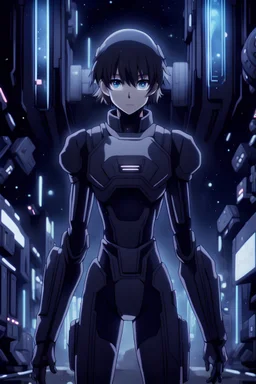 In the anime about sci-fi with dark colors.