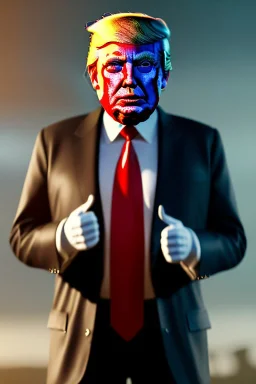 Ultra realistic image night, Donald trump zombie, suit, blood, torn arm, night, the walking dead style, dark ambient, highly detailed, White House background, concept art, unreal engine 5, ray tracing, RTX, focal lighting, ultra detail, volumetric lighting, 3d, finely drawn, high definition, high resolution.