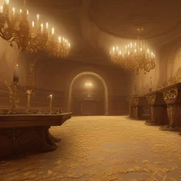 Camelot room made of cotton, 16k quality, hyper realistic, 3d render, dramatic lighting, octane render, volumetric lighting