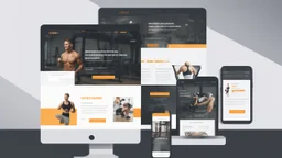 Design a user-friendly and visually appealing landing page for a gym website, prioritizing an intuitive user experience