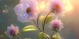 crystal subtle flower in a galactic ambiance beautiful fairy, transparent, delicate colors, in the foreground, full of details, smooth，soft light atmosphere, light effect，vaporwave colorful, concept art, smooth, extremely sharp detail, finely tuned detail, ultra high definition, 8 k, unreal engine 5, ultra sharp focus