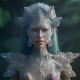 A portrait of a crystalline warrior, mythical,fantasy , magnificent, highly intricate, Realistic photography, incredibly detailed, ultra high resolution, 8k, complex 3d render, cinema 4d