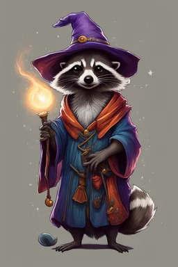 Raccoon wizard