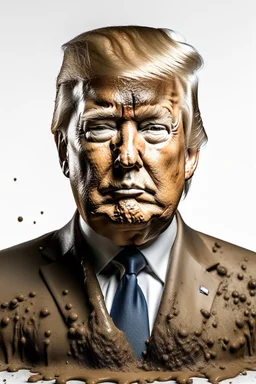 president donald trump covered in feces