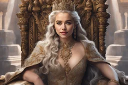 Emilia Clarke skitch Oil cartoon artstyle , queen of the thrones, intricate details, highly detailed, high details, detailed portrait, masterpiece,ultra detailed, ultra quality