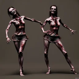 Zombie woman dancer