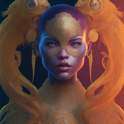 sango fantasy, fantasy magic, intricate, sharp focus, illustration, highly detailed, digital painting, concept art, matte, artgerm and paul lewin and kehinde wiley, masterpiece