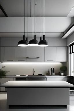 Minimal chandelier for the kitchen