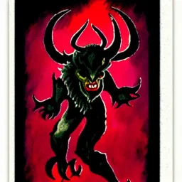 Devil card of darkness