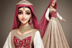 Arab princess, beautiful, innocent, angelic features, Arab clothes, portrait, high details