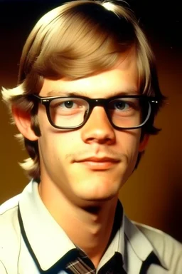 student jeffrey dahmer mugshot teenager with glasses