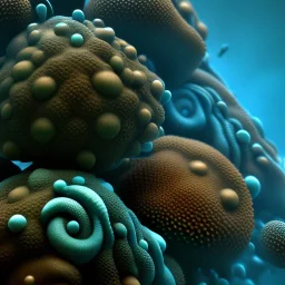 Fluid ink coral creature, unreal engine 5, 8k resolution, photorealistic, ultra detailed