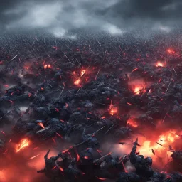 huge battle scene 8k