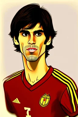 Kaka Brazilian football player cartoon 2d