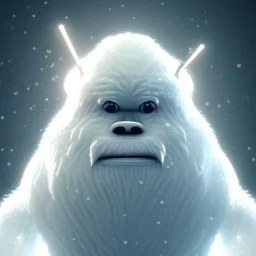 Yeti, snow, ice, beautiful, masterpiece, expert, 8K, hyperrealism, sharp focus, cinematic lighting