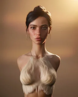 Realistic image, hybrid sexy woman body with muppet Sesame Street head, portrait, concept art, smooth, unreal engine 5, god lights, ray tracing, RTX, lumen lighting, ultra detail, volumetric lighting, 3d, finely drawn, high definition, 4k.