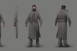 character model sheet for 3d modeling