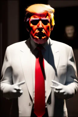 Ultra realistic image night, Donald trump zombie performance, suit, blood, torn arm, night, the walking dead style, dark ambient, highly detailed, White House background, concept art, unreal engine 5, ray tracing, RTX, focal lighting, ultra detail, volumetric lighting, 3d, finely drawn, high definition, high resolution.