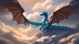 dragon in a big cloud