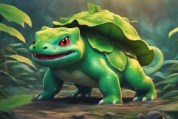 Huge Bulbasaur in 8k Hayao Miyazaki draw style, studio ghibil them, neon effect, close picture, highly detailed, high details, detailed portrait, masterpiece,ultra detailed, ultra quality