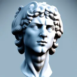 Greek white marble stature, full of details, realistic,game controller, high definition, 8k