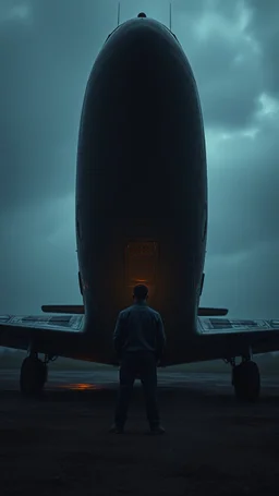 Bosch nightmares paining style Title:a man standing up in front of an old airplane, 8k artistic photography, photorealistic concept art, soft natural volumetric cinematic perfect light, chiaroscuro, award-winning photograph, masterpiece, oil on canvas, Raphael, Caravaggio, Greg Rutkowski, people, beksinski, Giger