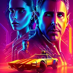 cyberpunk, blade runner 2049 neon dynamic lighting, 8k Quality, naïve art retroism serene space