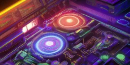 computer processor 8k, high quality, high detailed, intricate, neon lights,