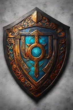 shield colorful, runes