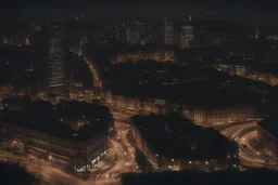 city transitioning from bright to dark during earth hour. Camera settings : Full-frame , 100mm lens, f/1.2 aperture, ISO 100, shutter speed 60 seconds. Cinematic lighting, Unreal Engine 5, Cinematic, Color Grading, real time Photography, Shot on 70mm lense, Depth of Field, DOF, Tilt Blur, Shutter Speed 1/2500, F/13, White Balance, 45k, Super-Resolution, Megapixel , ProPhoto RGB, VR, tall, epic Lighting, Backlight, Natural Lighting, Incandescent
