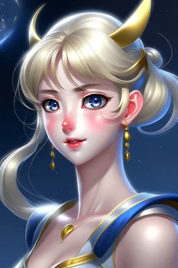 Generate a full-body image depicting Sailor Moon's transformation into a stunning and realistic beautiful woman. Ensure the transformation is seamless with no distortions or deformations in any part of her body. Capture the essence of her character and the elegance of her transformation in a single, flawless frame.