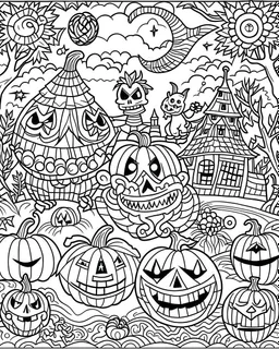 Halloween coloring page