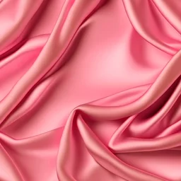 Seamless flat lay pattern, satin fabric, pink fabric, smooth linen