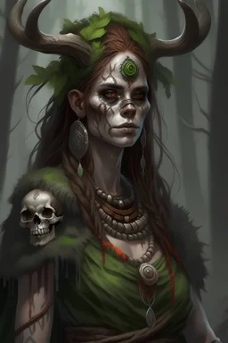 deadly human druid woman