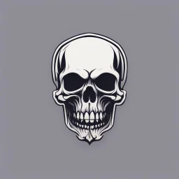 minimalistic skull logo